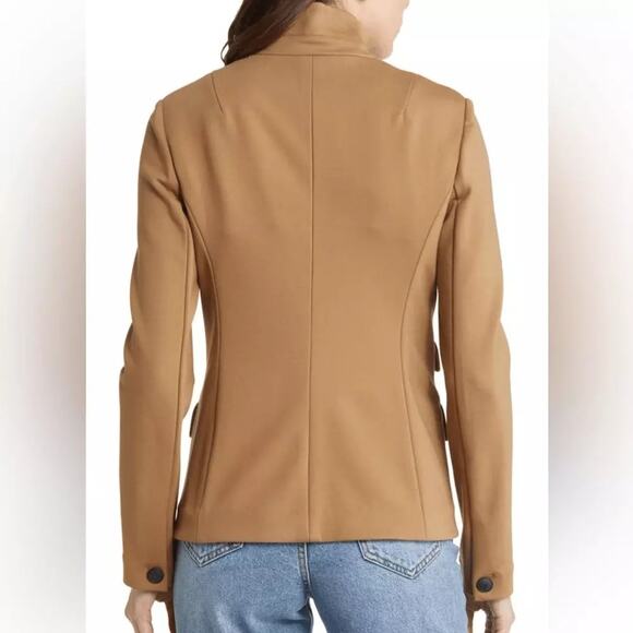 Rag & Bone Women's Camel Brown Slade Ponte Blazer Coat Size 12 - Picture 3 of 9